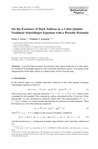 خرید و دانلود نسخه کامل کتاب Communications In Mathematical Physics - Volume 282