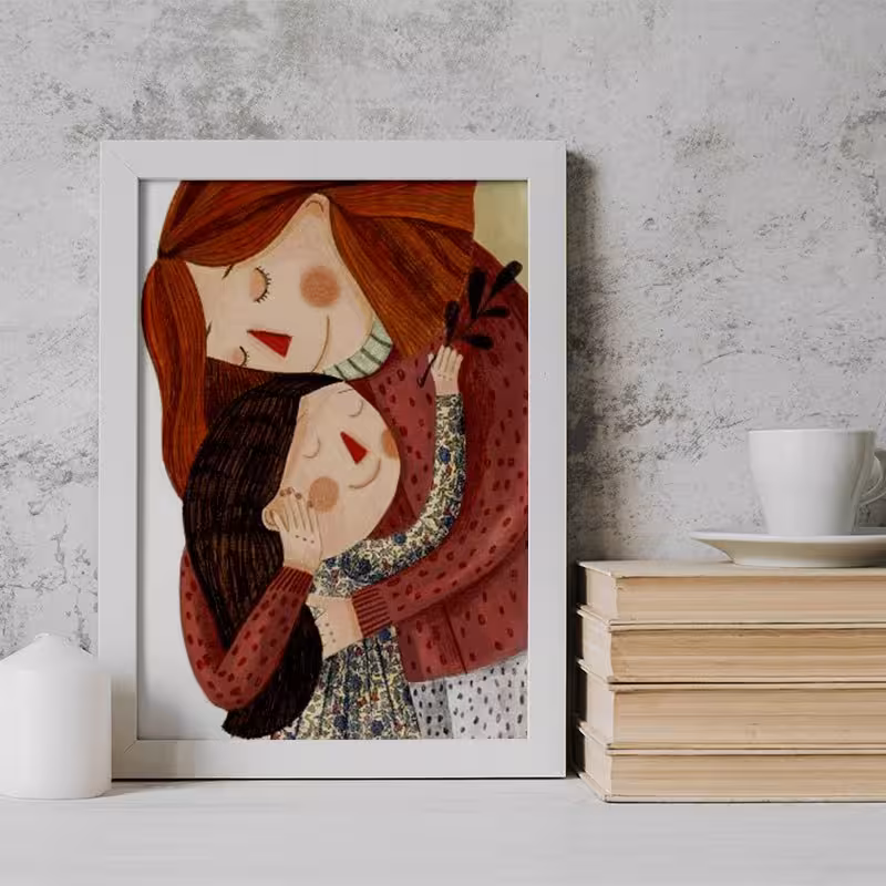 تابلو دکوراتیو هدیه روز مادر کد  YW2120