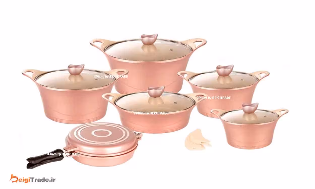 سرویس قابلمه 14 پارچه گرانیت هافمن