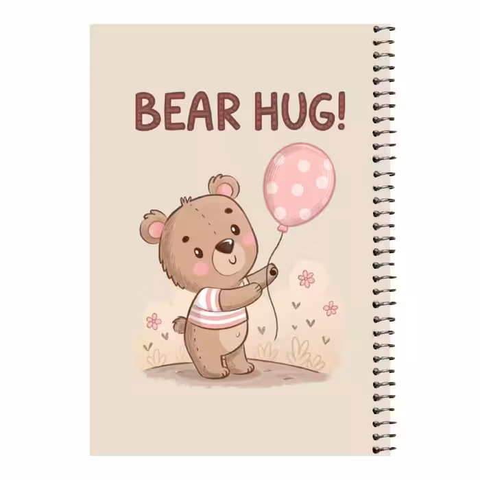دفتر مشق 80 برگ اس جی مدل خرس و بادکنک
