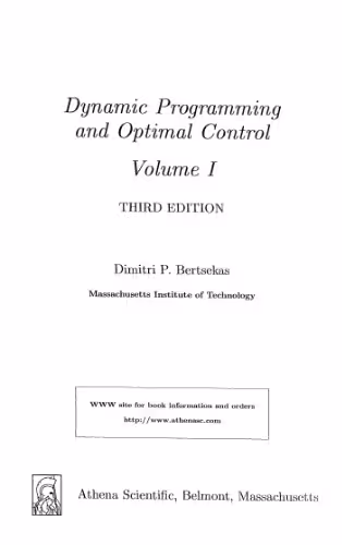 خرید و دانلود نسخه کامل کتاب Dynamic Programming &amp; Optimal Control, Vol I (Third edition)