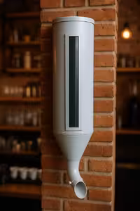 سیلو قهوه 7 کیلویی استوانه سفید تیرکس