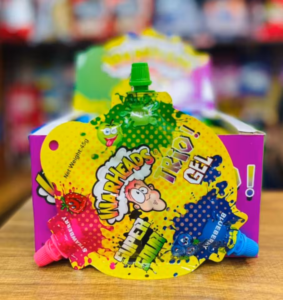 ژله ترش وارهدز سه وجهی باکس 24 عددی warheads