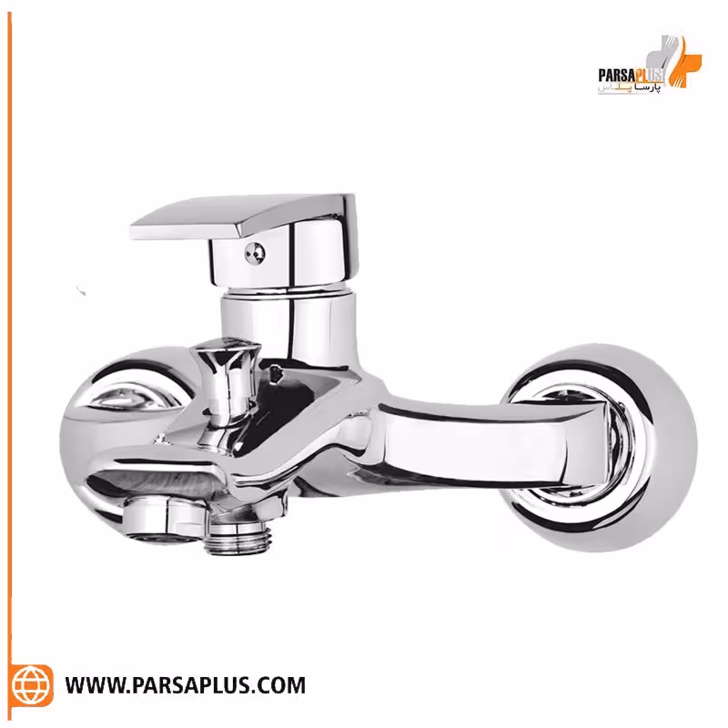 شیر حمام دوان مدل تریفا کروم