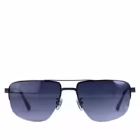 عینک آفتابی پرادا مردانه فلزی نیم فریم مشکی PR A51S/4