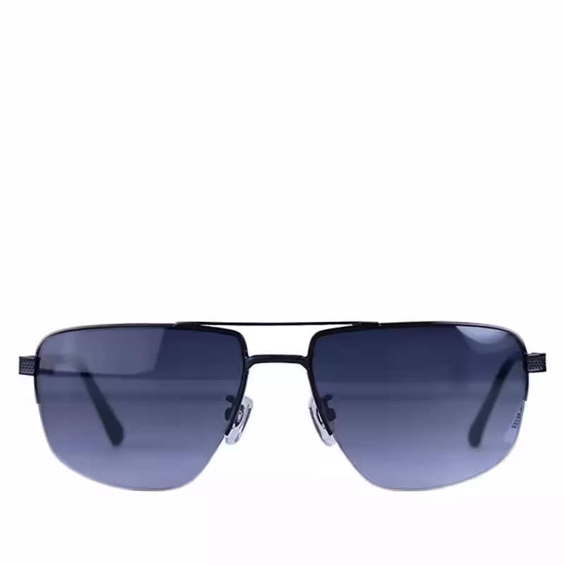 عینک آفتابی پرادا مردانه فلزی نیم فریم مشکی PR A51S/4