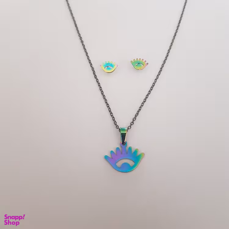 نیم ست زنانه مدل چشم 01