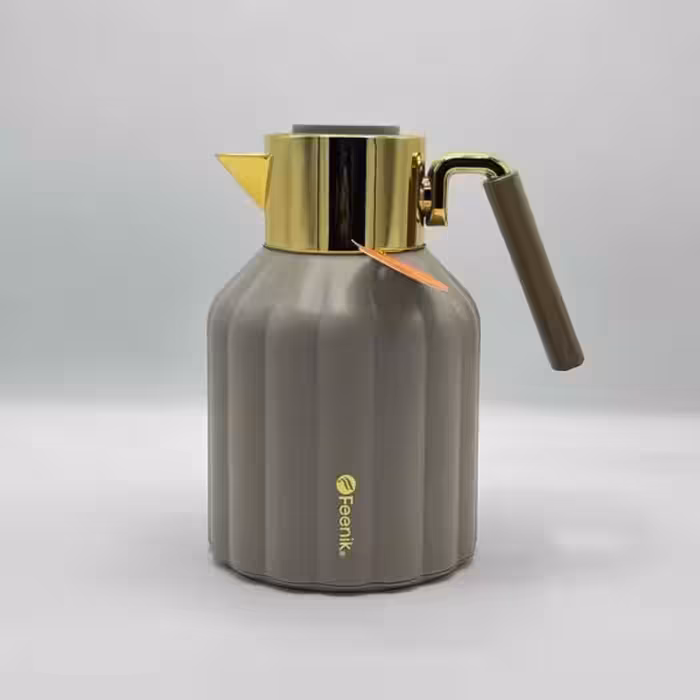 فلاسک 1 لیتر دسته چوبی فینیک نسکافه ای RA-R100G