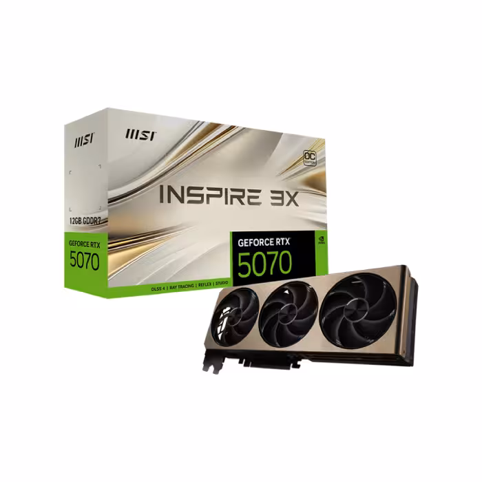 کارت گرافیک ام اس آی مدل GeForce RTX™ 5070 12G INSPIRE 3X OC