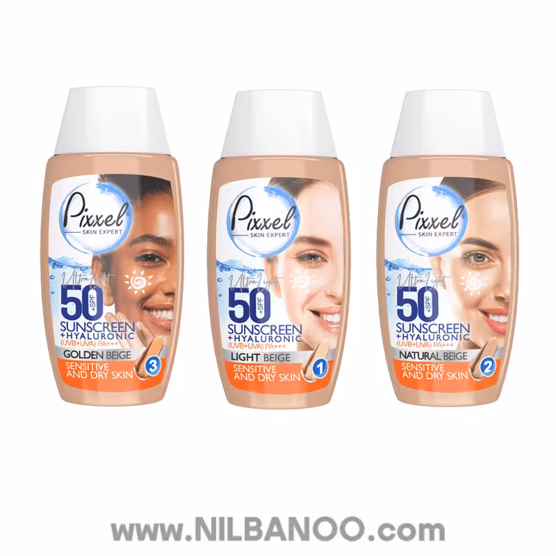 کرم ضد آفتاب رنگی پوست خشک و حساس پیکسل 50 میل