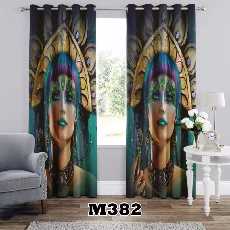 پرده سه بعدی طرح چهره