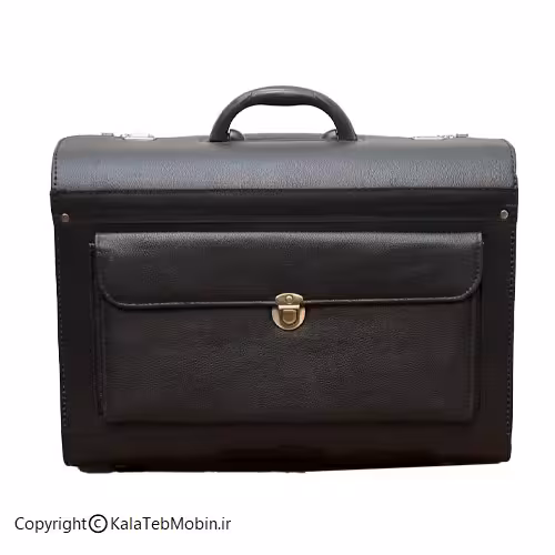 کیف ابزار پزشکی چرمی دو قفل بزرگ