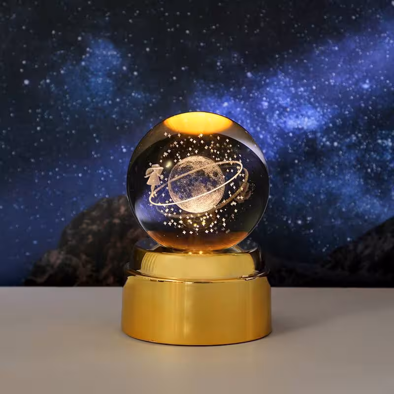 گوی چرخان طرح دختر دور ماه قطر گوی 8