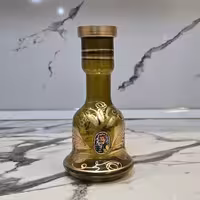 شیشه قلیان قلندری عسلی برگی