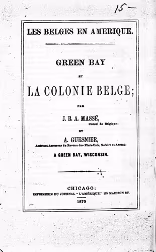 خرید و دانلود نسخه کامل کتاب Green Bay et la colonie belge