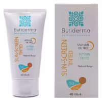 کرم ضد آفتاب فاقد چربی بژطبیعی بیوتی درما 45 میلی لیتر | Beauty Derma colored sunscreen cream natural beige 40 ml