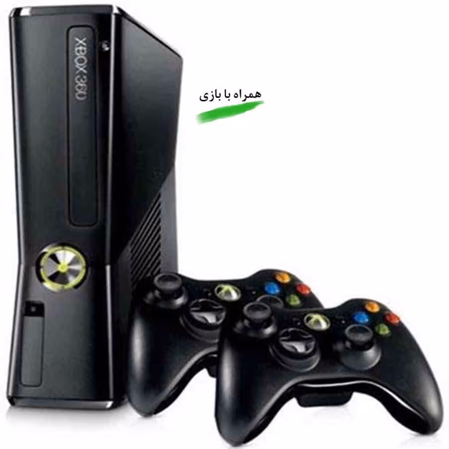 ایکس باکس 360 اسلیم جی تگ کپی خور 250 گیگ فول گیم دو دسته