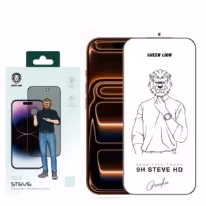 محافظ صفحه Green Lion 9H Steve Glass | iphone 17 Pro Max