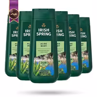 6 عدد شامپو بدن مردانه آیریش اسپرینگ Irish Spring مدل آلوئه ورا Aloe Mist حجم 591 میلی لیتر  (اورجینال)