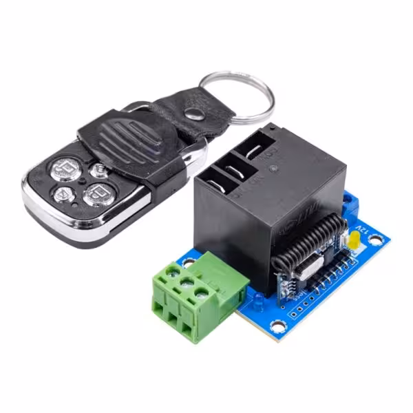 فرستنده گیرنده تک کاناله 315MHZ رادیویی 30 آمپر با ریموت کد لرن