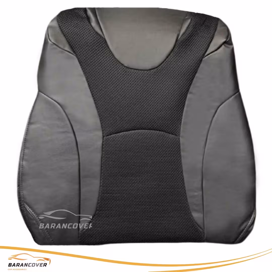 روکش صندلی تویوتا پریوس چرم و پارچه رنگ مشکی