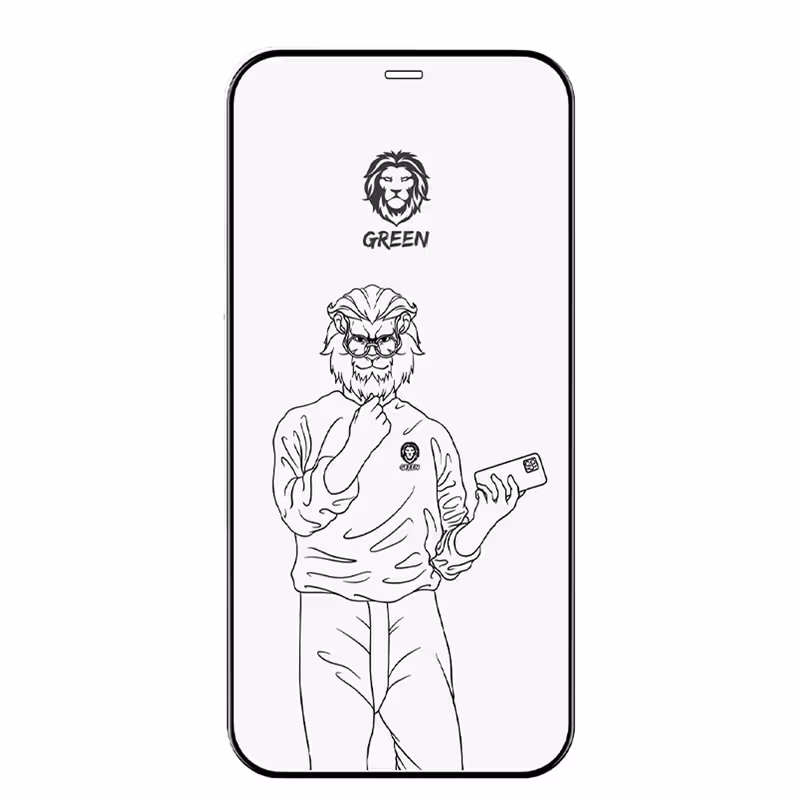 محافظ صفحه نمایش آیفون 13گرین مدل STEVE 9H HD 13 GLASS PROTECTOR