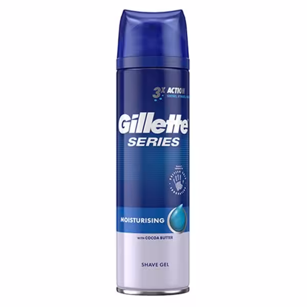 ژل اصلاح ژیلت 3xACTION مدل مرطوب کننده حجم 200ml