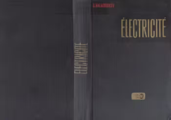 خرید و دانلود نسخه کامل کتاب Electricite