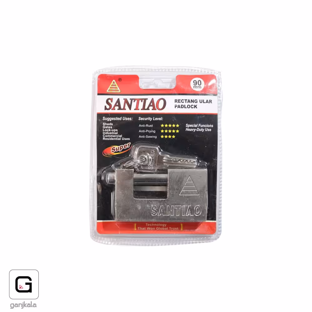 قفل کتابی 90 فولادی SANTIAO