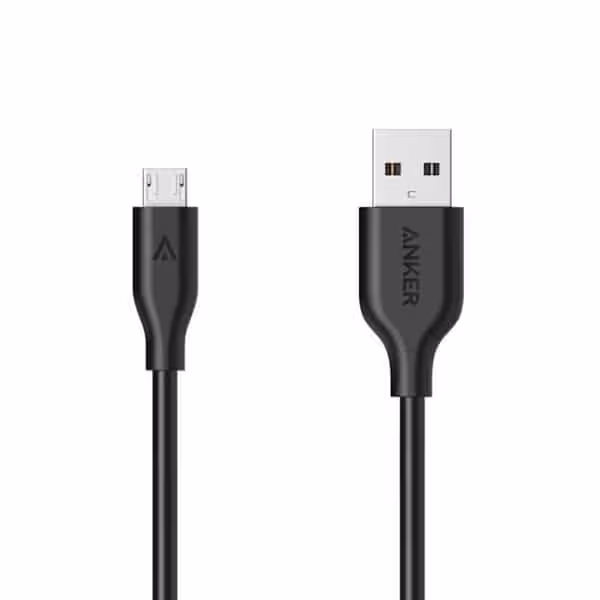 کابل تبدیل USB به microUSB انکر مدل A8132 PowerLine طول 0.9 متر