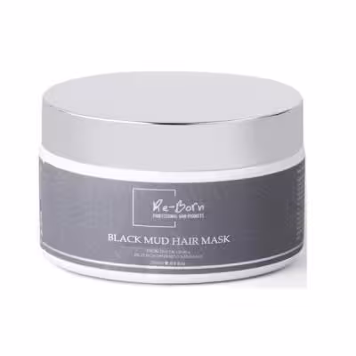 ماسک مو سوئدی ریبورن Re Born مدل خاک رس سیاه 250 میلی لیتر