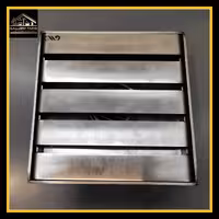 کف شور استیل سایز 12*12 کروم مات (ورق2میل)