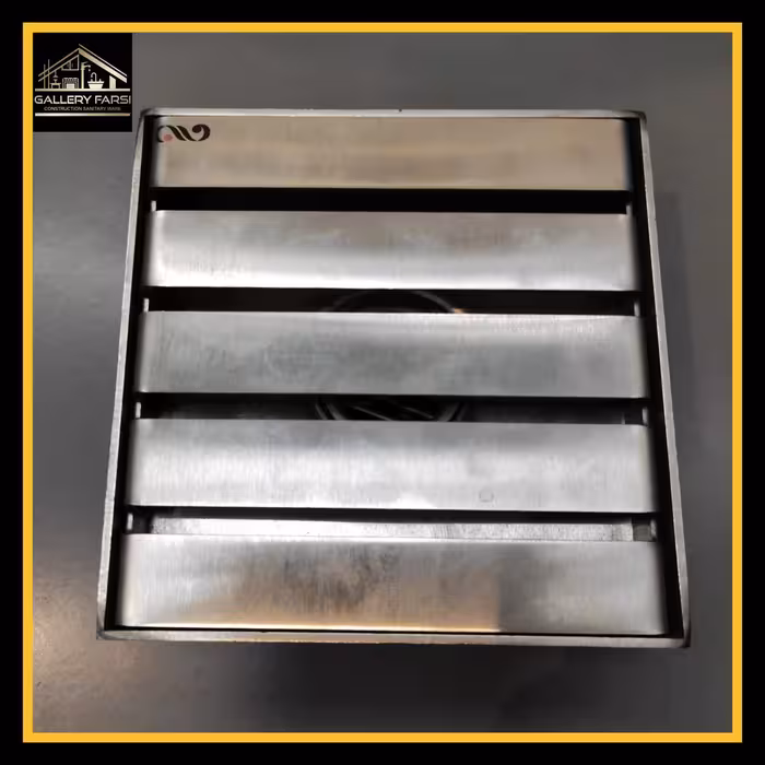 کف شور استیل سایز 12*12 کروم مات (ورق2میل)