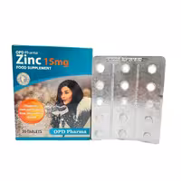 Zinc 15 mg OPD Pharma  OPD Pharma زینک 15 میلی گرم او پی دی فارما