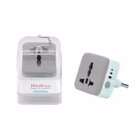 مبدل دو شاخه برق تایمر دار هادرون مدل P103 - آبی