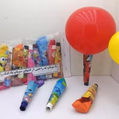 بادکنک سوپاپدار طرح کارتونی ( 12 عددی)