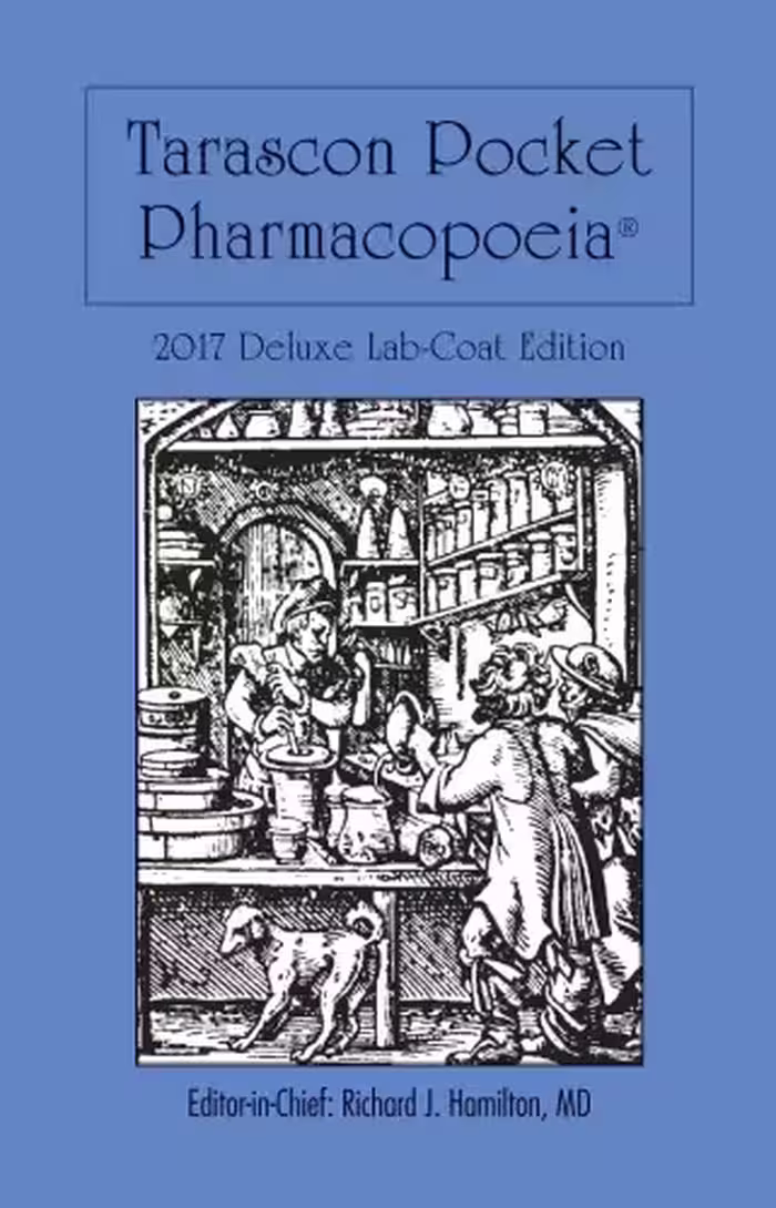 خرید و دانلود نسخه کامل کتاب Tarascon Pocket Pharmacopoeia 2017 Deluxe Lab-Coat Edition