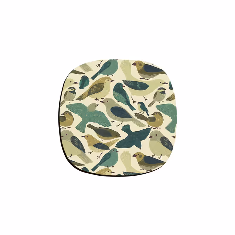 زیر لیوانی ترمه طراحان ایده مدل پرندهها کد cfp146