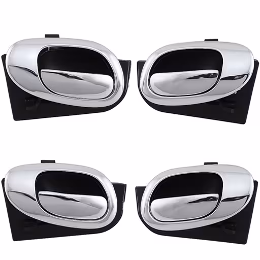 خرید دستگیره و مغزی داخلی درب پژو 206 کروم براق چهار عددی | اتوموبی