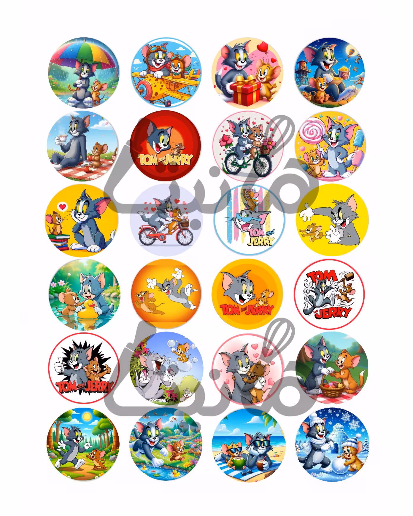 استیکر خوراکی تام و جری کد 127