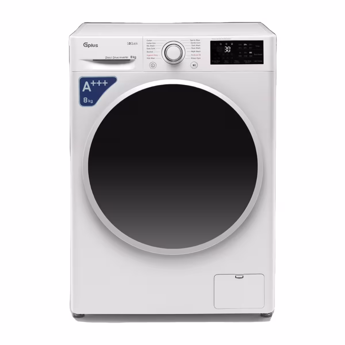 ماشین لباسشویی جی پلاس 8 کیلویی مدل GWM-M870S-IND