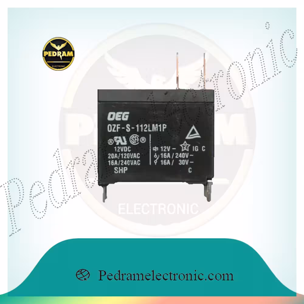 رله 12 ولت 16 آمپر 4 پایه شاخدار | RELE 12V 16A 4PIN SHAKHDAR (112)