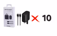 شارژر دیواری 25 وات سامسونگ EP-TA800 PD3.0   کابل تایپ سی ( سبد 10 عددی)