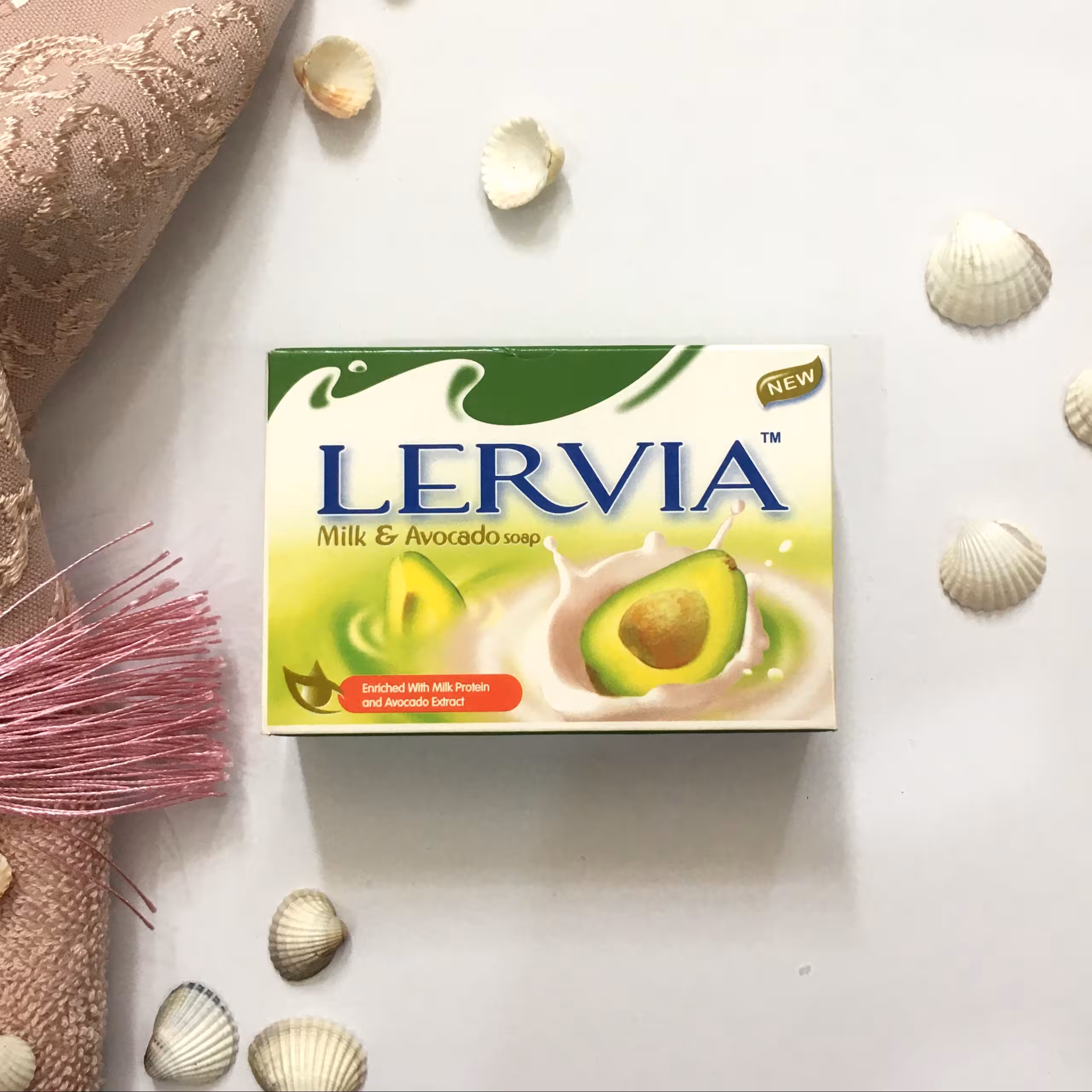 صابون برند لرویا اصل رایحه  شیر و آووکادو وزن 90 گرمی اندونزیایی