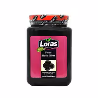 زیتون سیاه لوراس Loras بدون هسته 1500 گرم