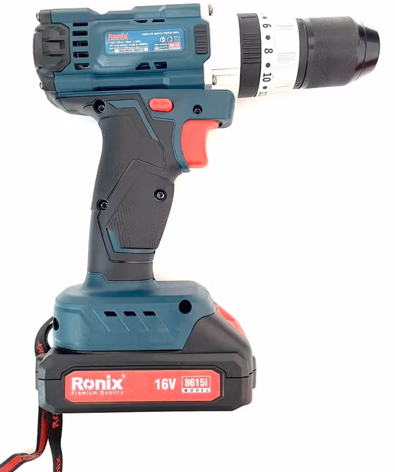 دریل شارژی 16 ولت Top Line سری ایران رونیکس مدل 8615i