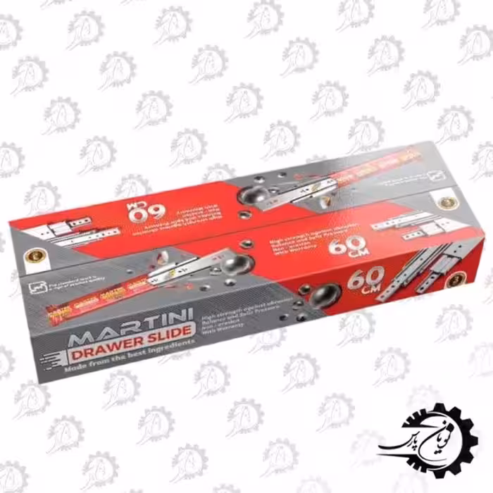 ریل سه تیکه عرض 3/5 ایرانی سایز 25 مارتینی