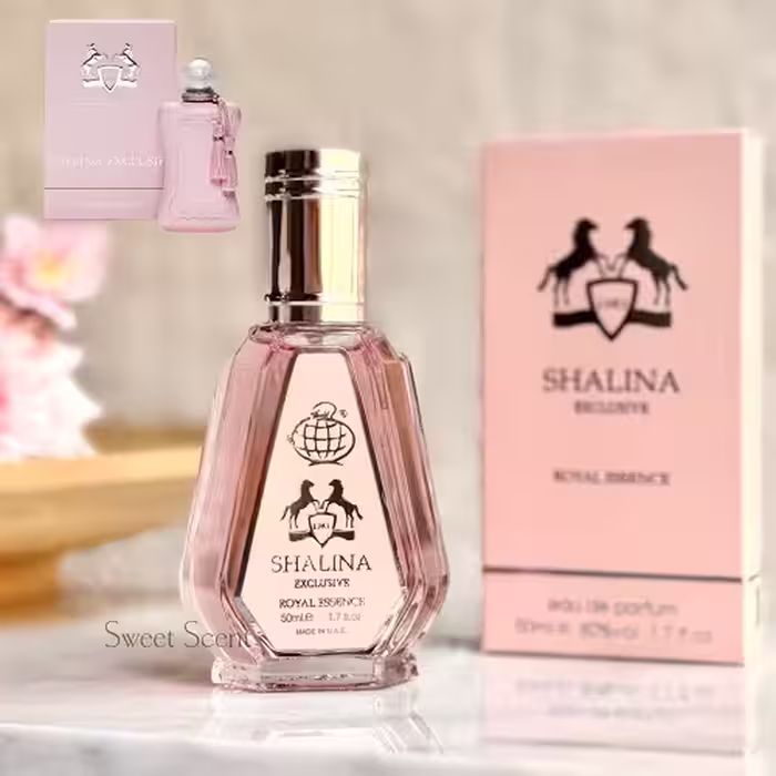 عطر ادکلن مارلی دلینا اکسکلوسیف فرگرانس ورد (شالینا اکسکلوسیف) | Parfums de Marly Delina Exclusif (Shalina Exclusif Fragrance World) حجم 50 میل(شرکتی)