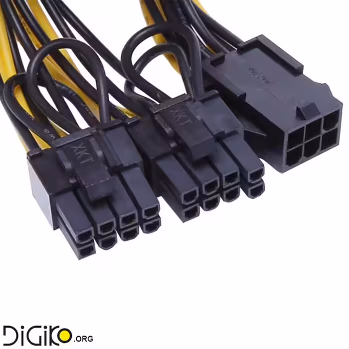 تبدیل برق 6 پین ماده به دو 2 6 پین نری