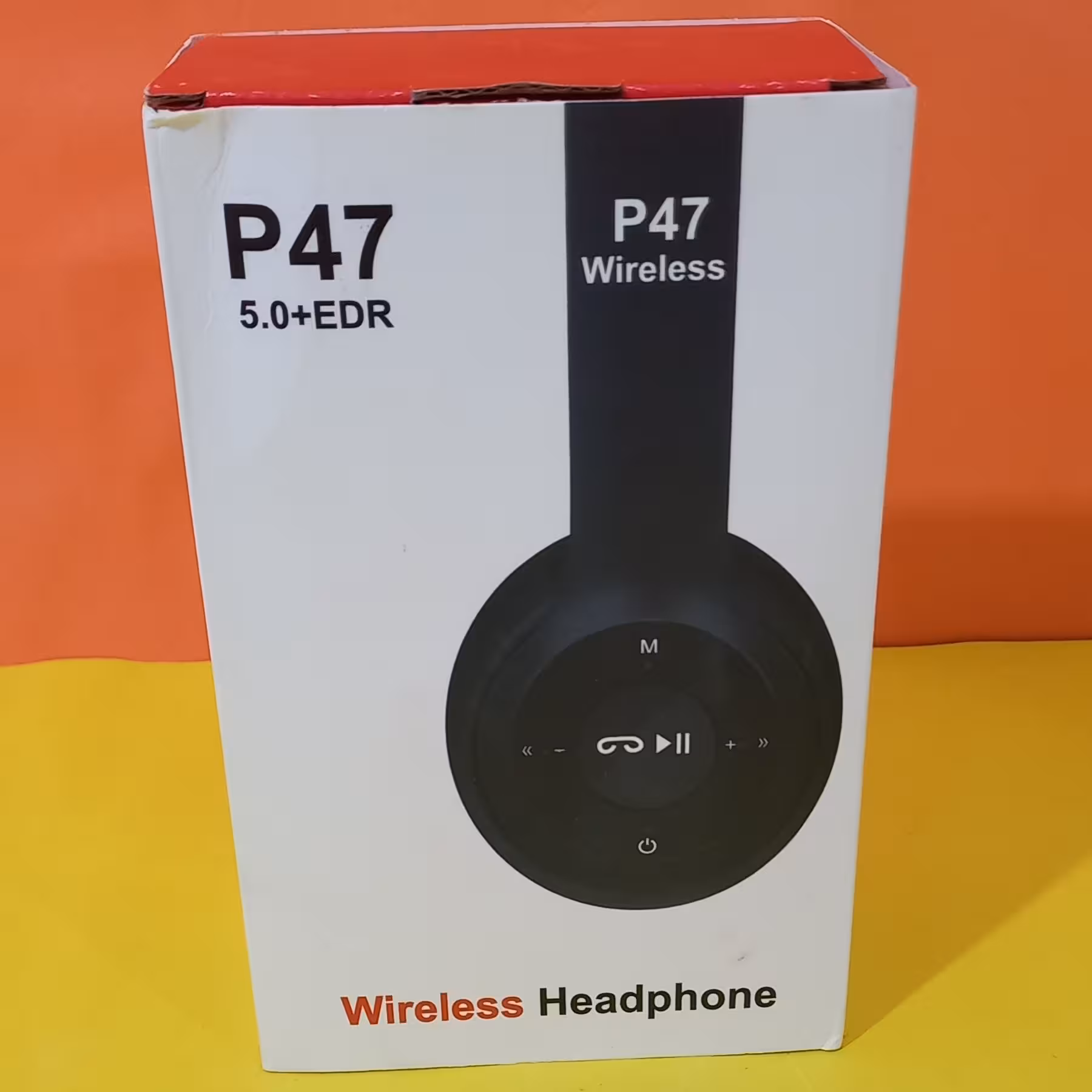 هدفون بلوتوثی P47 ، مشکی رنگ ، تک گوش ، رم خور  ، AUX
